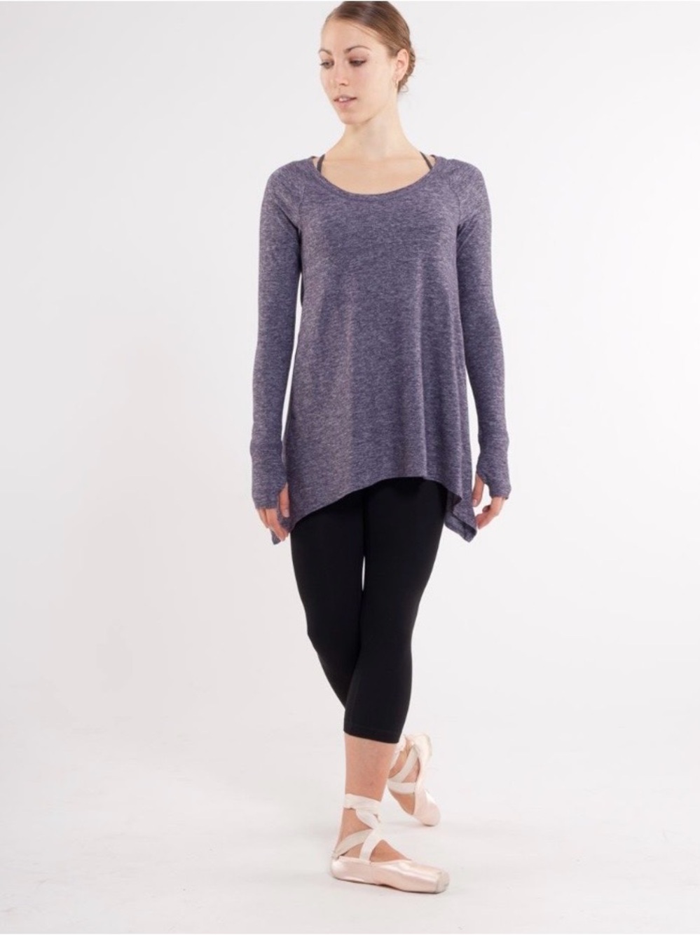 Lululemon Rehearsal Long Sleeve | Size Medium |
Heathered Black Swan Dance